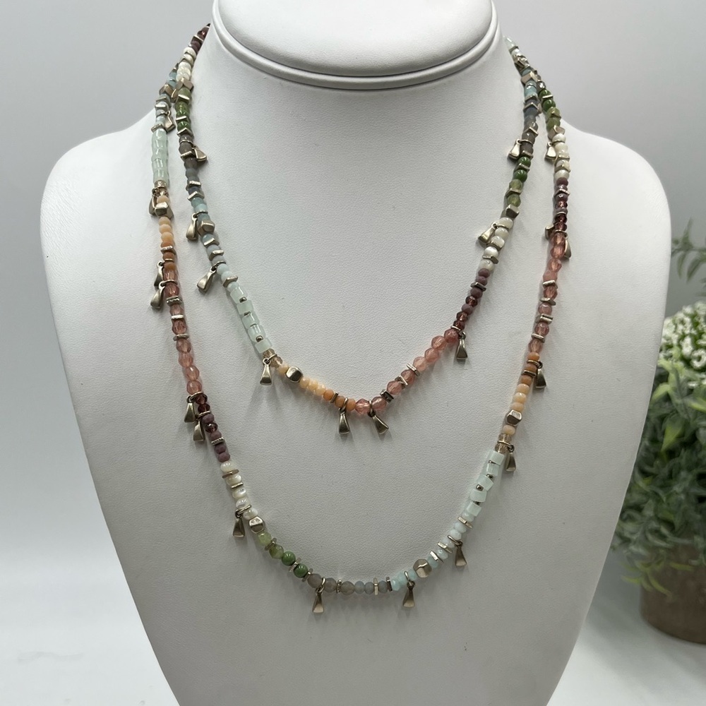 Stella & Dot Hart Versatile
Multicolor Pastel Silver Tone
Bracelet‎ Necklace